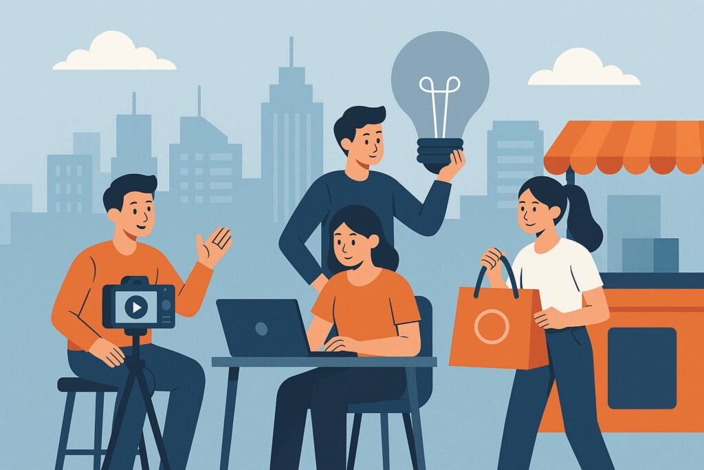 Generasi Muda dan Ekonomi Kreatif Ilustrasi Generasi Muda dan Ekonomi Kreatif