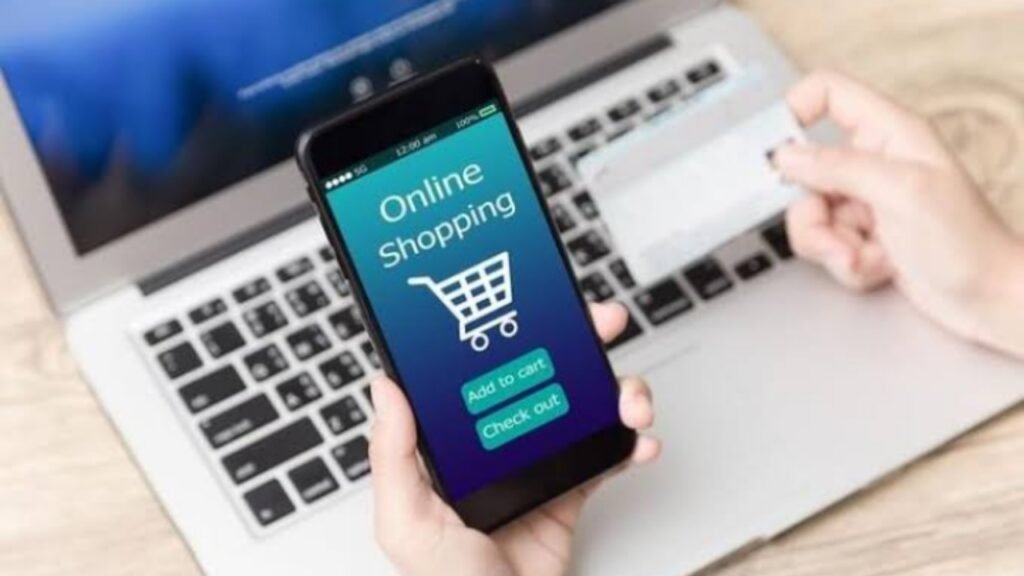 Ilustrasi pembatas gratis ongkir pada aktivitas belanja online (.inet)