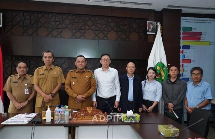 PLTA 300 MW Dibangun di Mahulu, Dukung Interkoneksi Listrik IKN Wakil Gubernur Kaltim, H. Seno Aji, dalam pertemuan audiensi di ruang kerjanya (.ist)