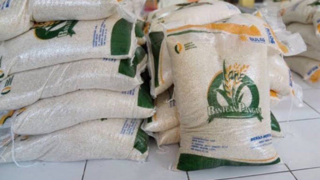 Ilustrasi beras bansos yang di salurkan oleh pemerintah (.inet)