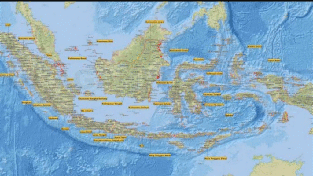 Ilustrasi negara Indonesia jadi negara paling aman dari damapak perang dunia III (.inet)